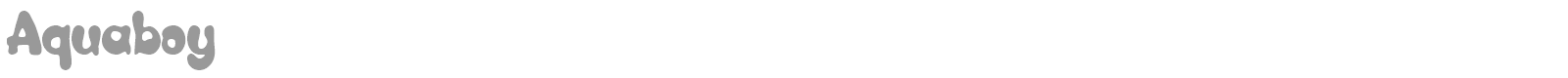 Aquaboy font preview